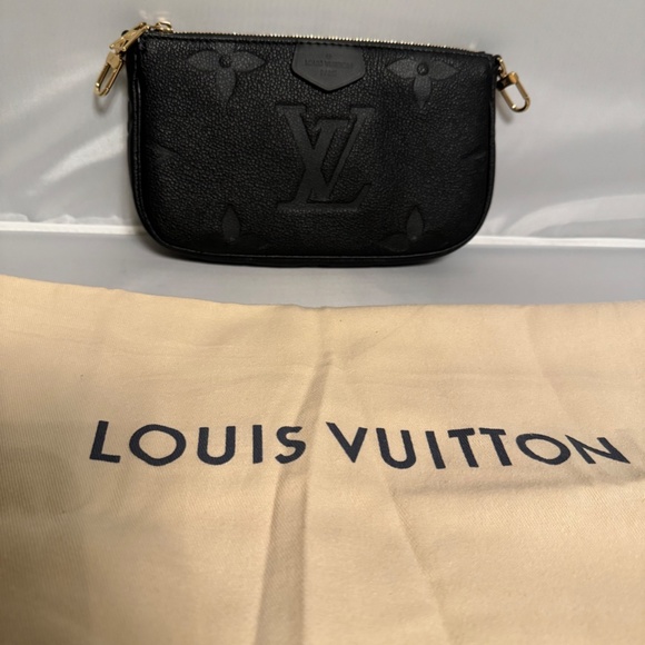 LOUIS VUITTON Empreinte Monogram Giant Multi Pochette Accessories Pochette ONLY - Picture 6 of 15